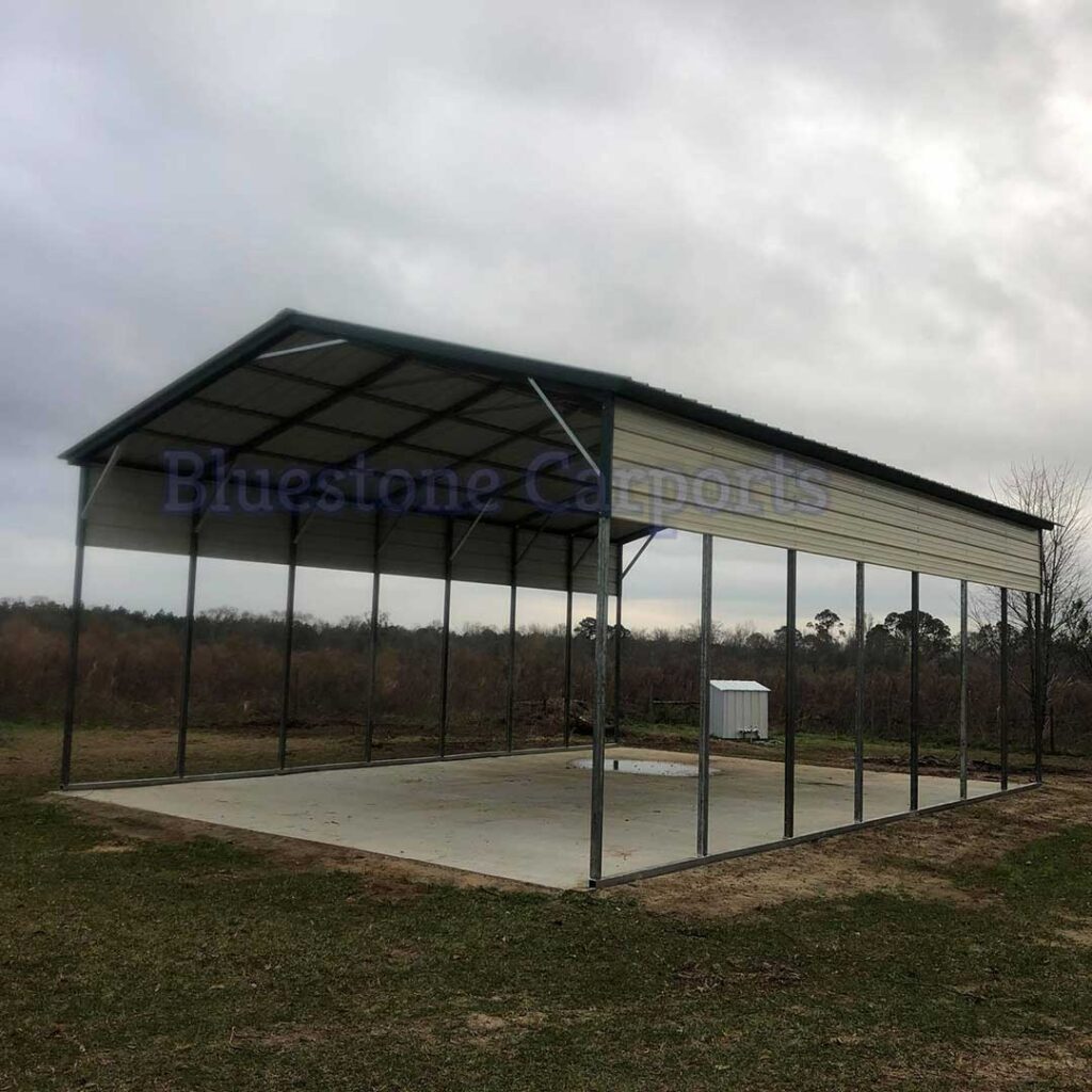 Vertical Roof Style 12’ to 24’ - Bluestone Carports and Garages